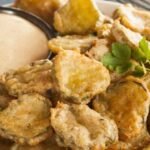 Pickled cucumber fried from American cuisine